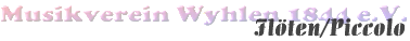 Schriftzug Fl&ouml;ten/Piccolo