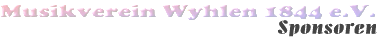 Schriftzug Sponsoren