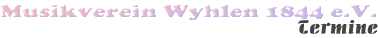 Schriftzug Termine