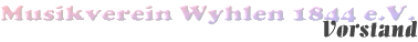 Schriftzug Vorstand